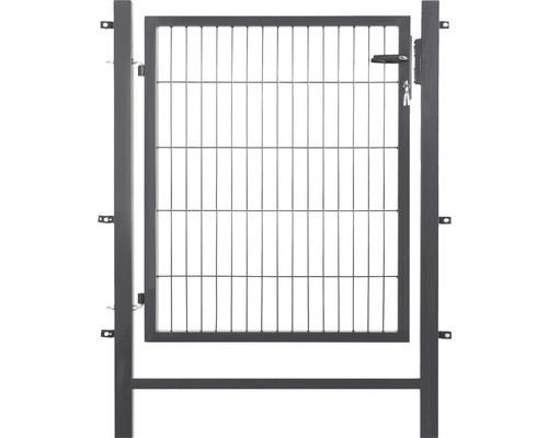 Stabgitter-Einzeltor 100 x 100 cm inkl. 2 Torpfosten 6 x 6 cm anthrazit