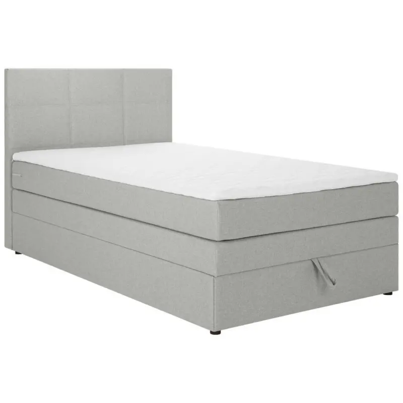 Boxspringbett 120/200 cm in Hellgrau