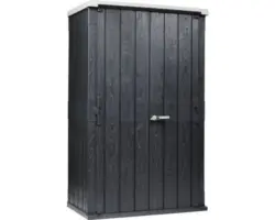 Gartenschrank High Stora Way 130 x 75,6 x 206,2 cm anthrazit