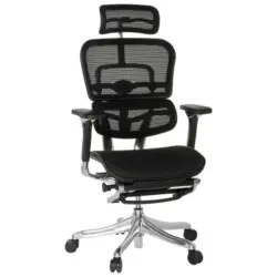 Drehstuhl in Netzbespannung Schwarz