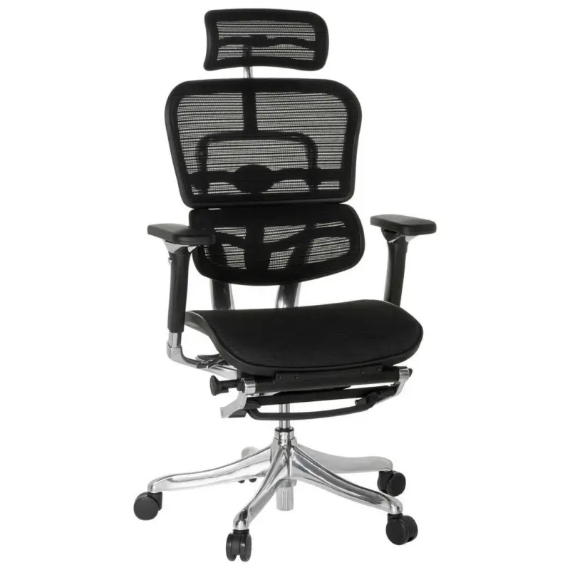 Drehstuhl in Netzbespannung Schwarz