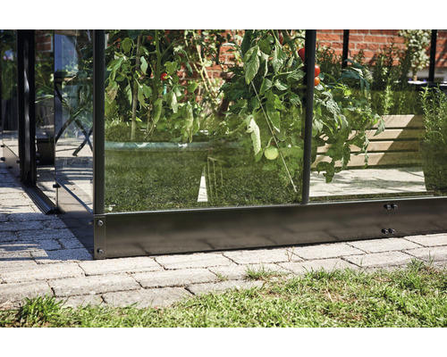 Fundament Halls Qube Lean-To 612 188 x 374 cm schwarz