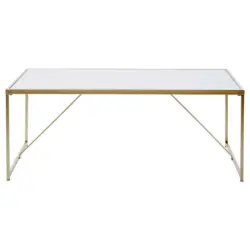 Couchtisch in Metall, Holzwerkstoff 120/60/44 cm