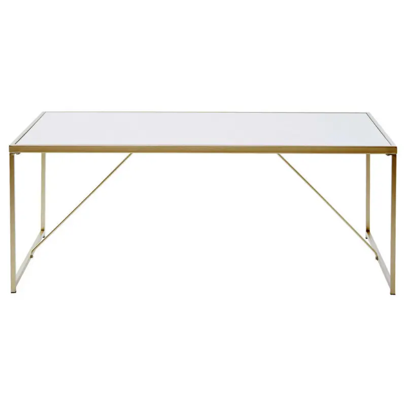 Couchtisch in Metall, Holzwerkstoff 120/60/44 cm