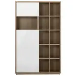 XXXLutz Lauterach - Ihr M&ouml;belhaus bei Bregenz Regal 123/198,5/35,5 cm Eiche Artisan, Wei&szlig; Hochglanz