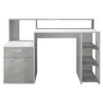 XXXLutz Lauterach - Ihr M&ouml;belhaus bei Bregenz Schreibtisch 139/54/92 cm in Grau, Wei&szlig;