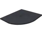 Hornbach Extraflache Viertelkreis-Duschwanne KMB90 90x90x2,6 cm Kunstmarmor anthrazit