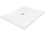 Hornbach Extraflache Duschwanne KMB80 80x80x2,6 cm Kunstmarmor weiß