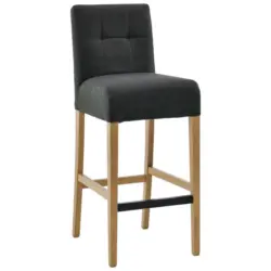 Barhocker in Textil Anthrazit