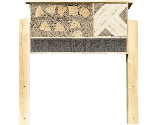 Insektenhotel XXL Monument dobar 128 x 23 x 160 cm natur