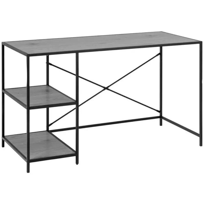 Schreibtisch 130/60/75 cm in Schwarz