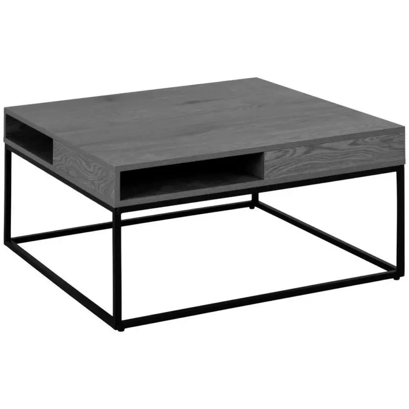 Couchtisch in Metall, Holzwerkstoff 80/80/40 cm