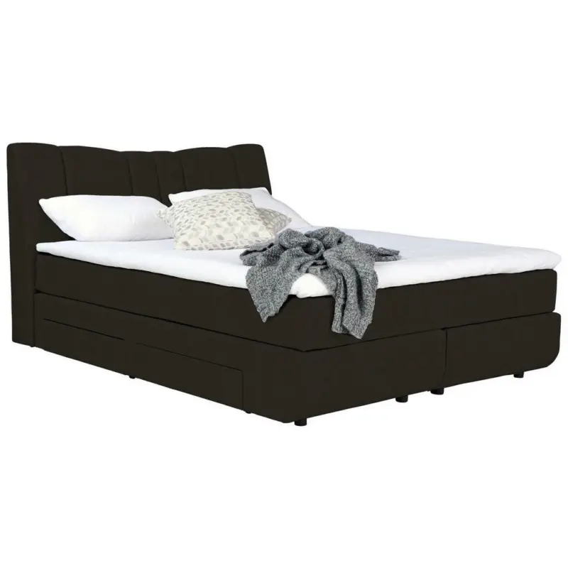 Boxspringbett 160/200 cm in Braun