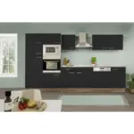 XXXLutz Lauterach - Ihr M&ouml;belhaus bei Bregenz K&uuml;chenblock 340 cm in Schwarz, Eichefarben