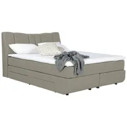 Boxspringbett 160/200 cm in Beige