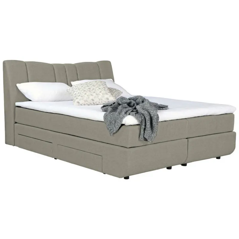 Boxspringbett 160/200 cm in Beige