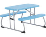 Hornbach Kindergartenmöbel Lifetime 4 -Sitzer bestehend aus: 2 Bänke, Tisch Kunststoff blau