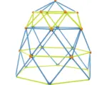 Hornbach Spielturm Lifetime Geodome Kletterturm 238 x 238 x 223 cm Stahl blau