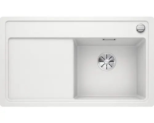 Flächenbündige Spüle Blanco Zenar 45 S-F rechts 497,5x847,5 mm weiß