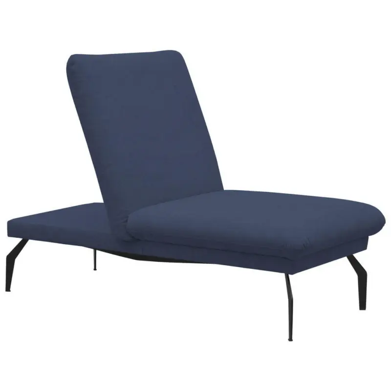 Relaxliege in Mikrofaser Dunkelblau