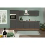 XXXLutz Lauterach - Ihr Möbelhaus bei Bregenz Küchenblock 300 cm in Grau, Eichefarben