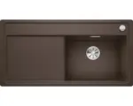 Hornbach Flächenbündige Spüle Blanco Zenar 6 S-F rechts 497,5x987,5 mm cafe