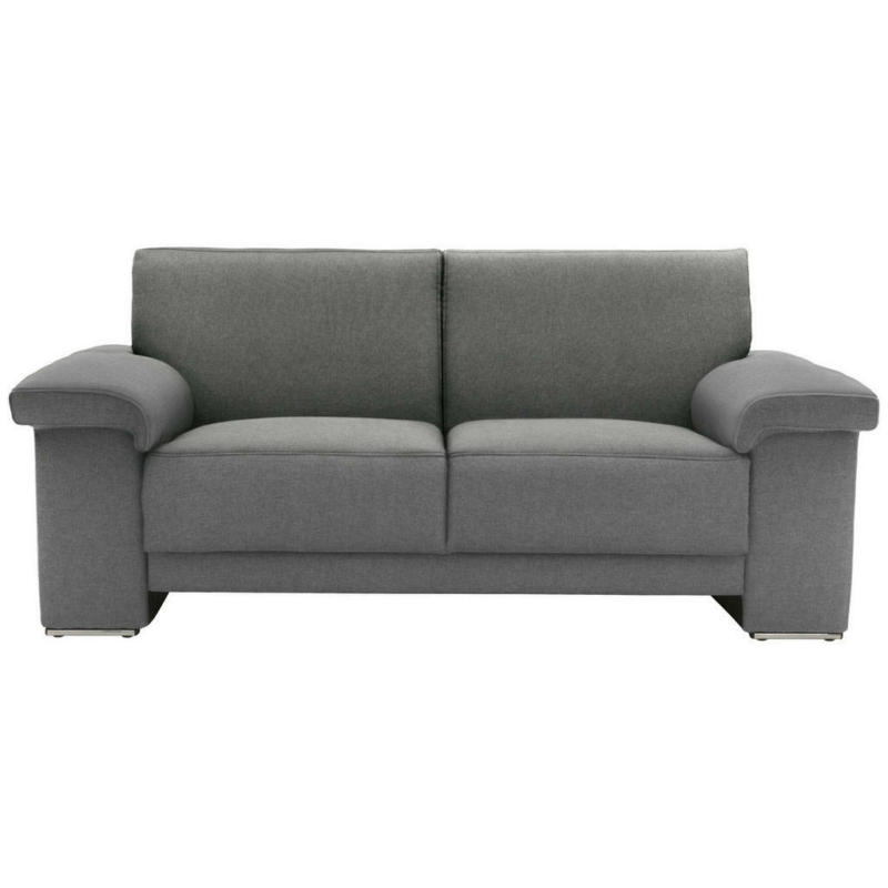 Zweisitzer-Sofa in Mikrofaser Silberfarben