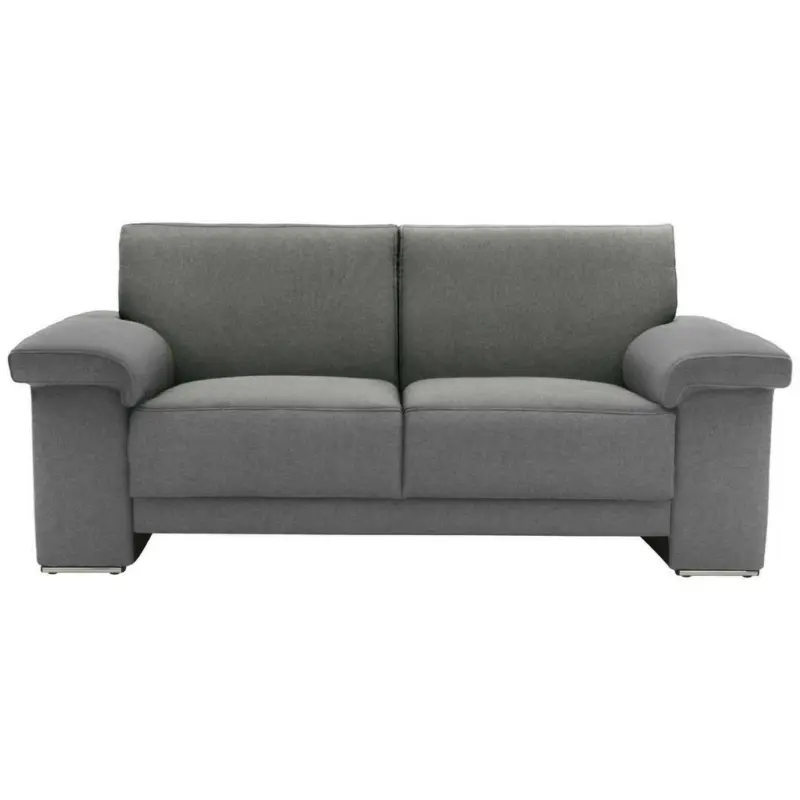 Zweisitzer-Sofa in Mikrofaser Silberfarben