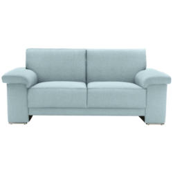 Zweisitzer-Sofa in Mikrofaser Hellblau