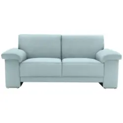 Zweisitzer-Sofa in Mikrofaser Hellblau