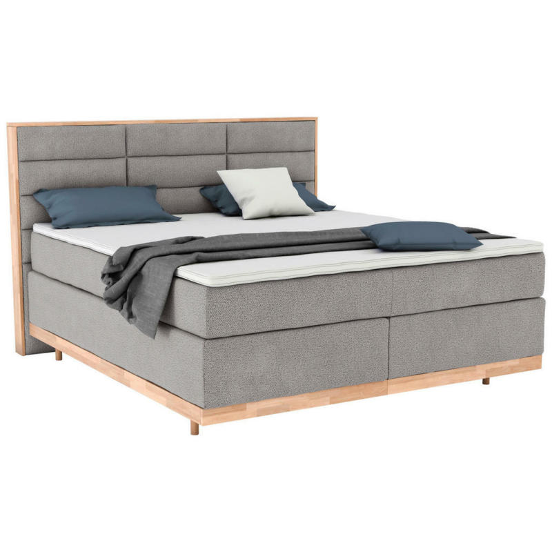 Boxspringbett 200/200 cm in Beige