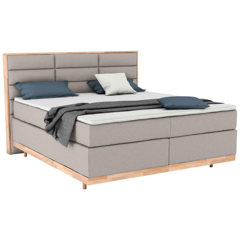 Boxspringbett 160/200 cm in Beige