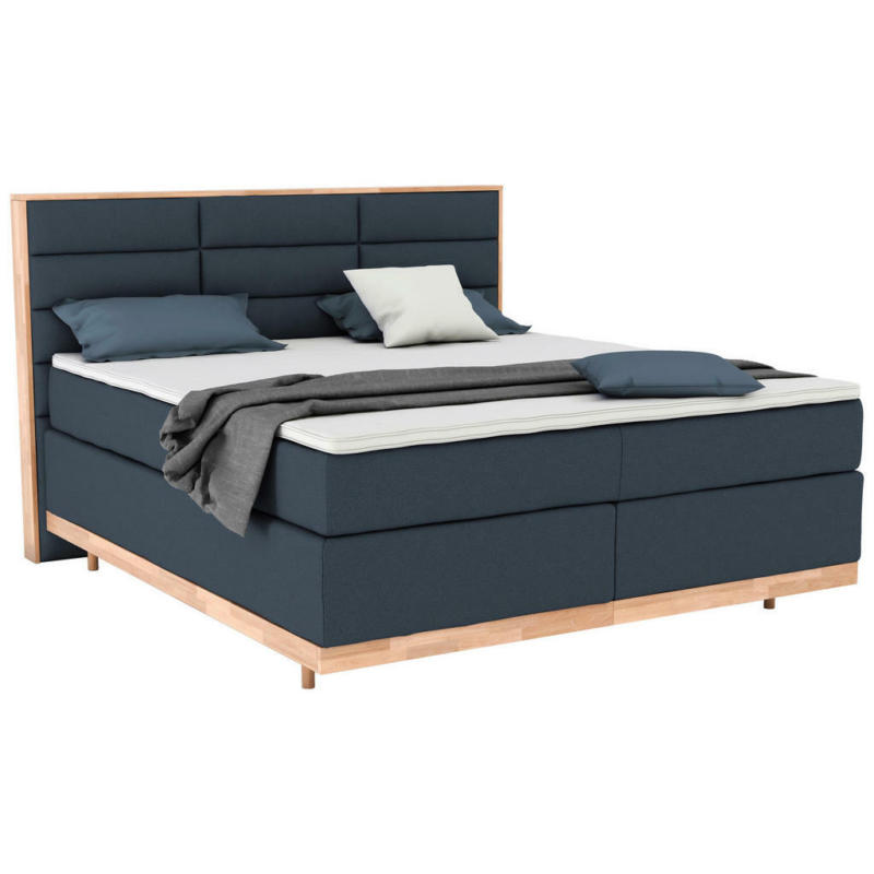 Boxspringbett 200/200 cm in Blau