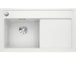Hornbach Flächenbündige Spüle Blanco Zenar 45 S-F links 497,5x847,5 mm weiß