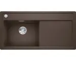 Hornbach Flächenbündige Spüle Blanco Zenar 6 S-F links 497,5x987,5 mm cafe