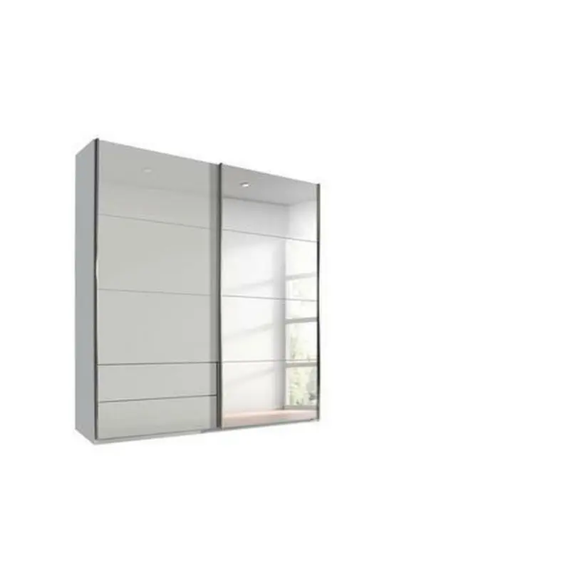 Schwebetürenschrank in Hellgrau