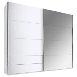 Schwebet&uuml;renschrank in Wei&szlig;