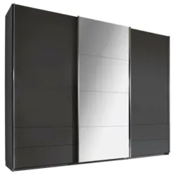 Schwebet&uuml;renschrank in Dunkelgrau