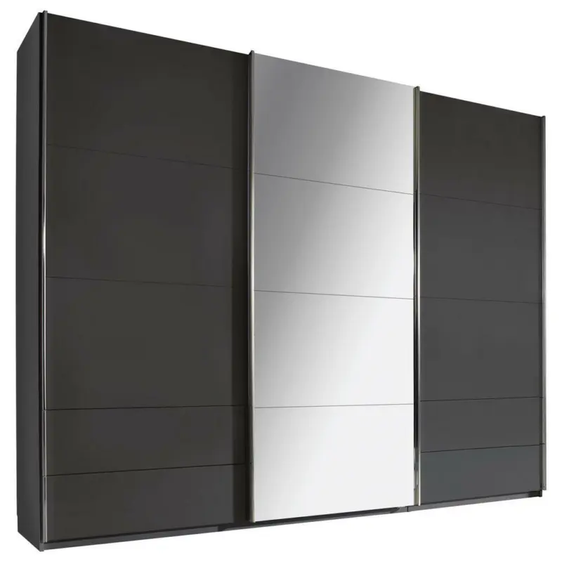 Schwebet&uuml;renschrank in Dunkelgrau