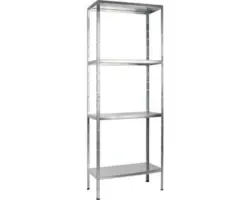 Steck-Grundregal Schulte verzinkt 1800x600x400 mm 4 Böden Tragkraft 260 kg