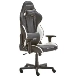 Gamingstuhl in Lederlook Schwarz, Wei&szlig;