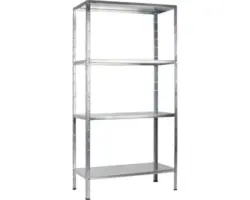 Steck-Grundregal Schulte verzinkt 1900x1000x400 mm 4 Böden Tragkraft 260 kg