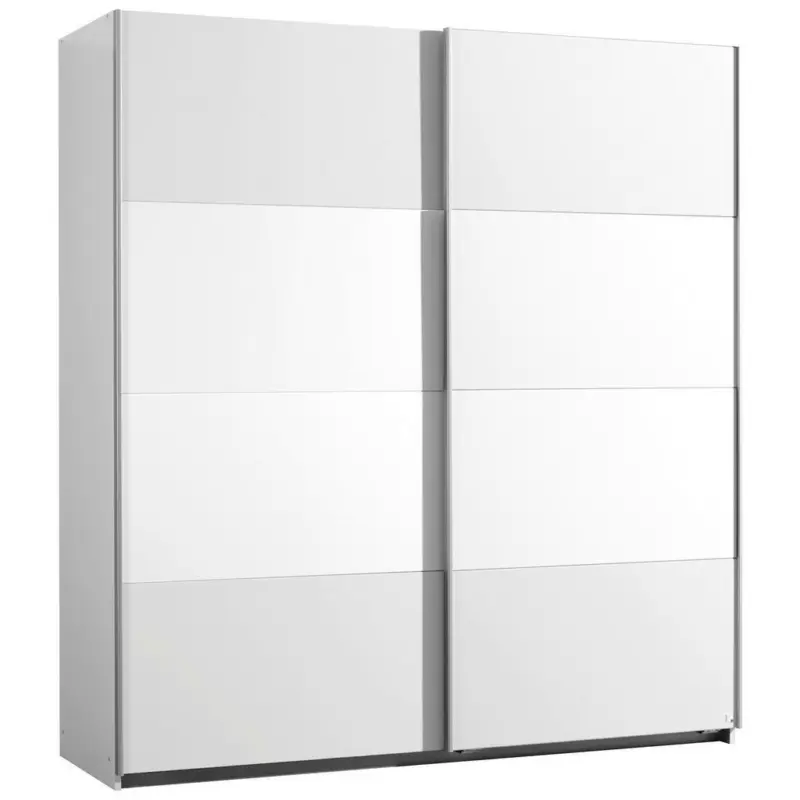 Schwebetürenschrank in Weiß