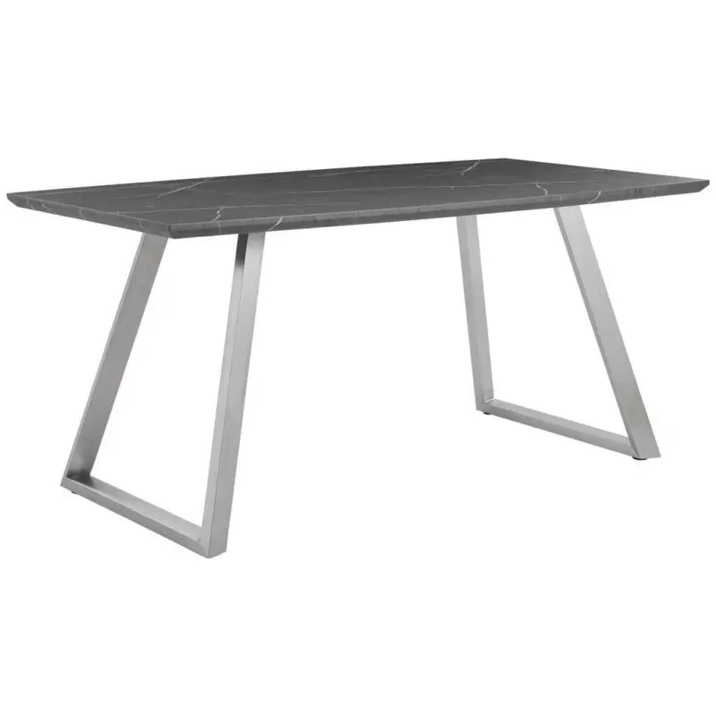 Esstisch in Metall, Holzwerkstoff 160/90/76 cm