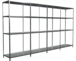 Hornbach Grundregal Anbauregal Steckregal Schulte Regalwelt verzinkt 1800 x 3800 x 350 mm 16 Böden Tragkraft 1360 kg
