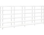 Hornbach Grundregal Anbauregal Steckregal Schulte Regalwelt weiß 2300 x 3800 x 350 mm 24 Böden Tragkraft 2040 kg