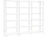 Hornbach Grundregal Anbauregal Steckregal Schulte Regalwelt weiß 2300 x 3600 x 350 mm 18 Böden Tragkraft 1530 kg