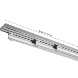 Flächenvorhangschiene 210 cm