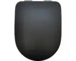 Hornbach WC-Sitz Dominica Form & Style Uni schwarz matt mit Absenkautomatik
