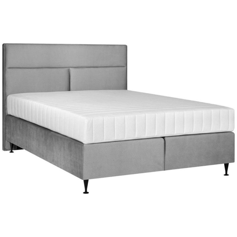 Boxspringbett 140/200 cm in Grau